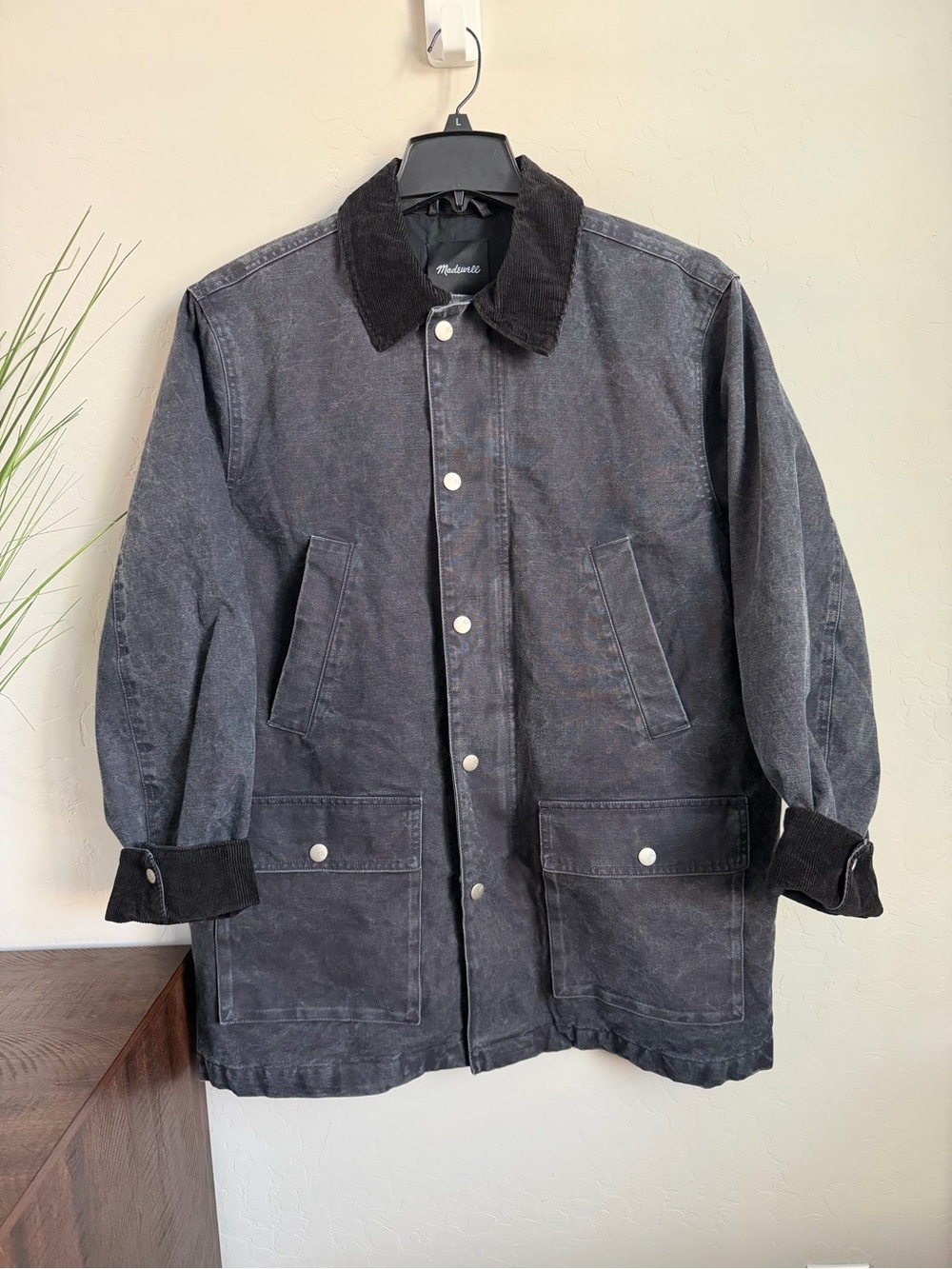 Madewell Men’s Insulated Workwear Jacket Corduroy Collar NWT
